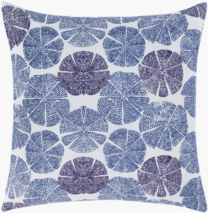 Surya Azora 18" Modern Accent Pillow - Durable, Stylish, And Charming Home Decor For A Fresh Look Navy Polyester,Polyester Azo006-2020p
