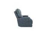 Parker House Parker Living Whitman - Verona Azure - Powered By Freemotion Cordless Power Reclining Loveseat Verona Azure Top Grain Leather with Match (X) MWHI#822PH-P25-VAZ