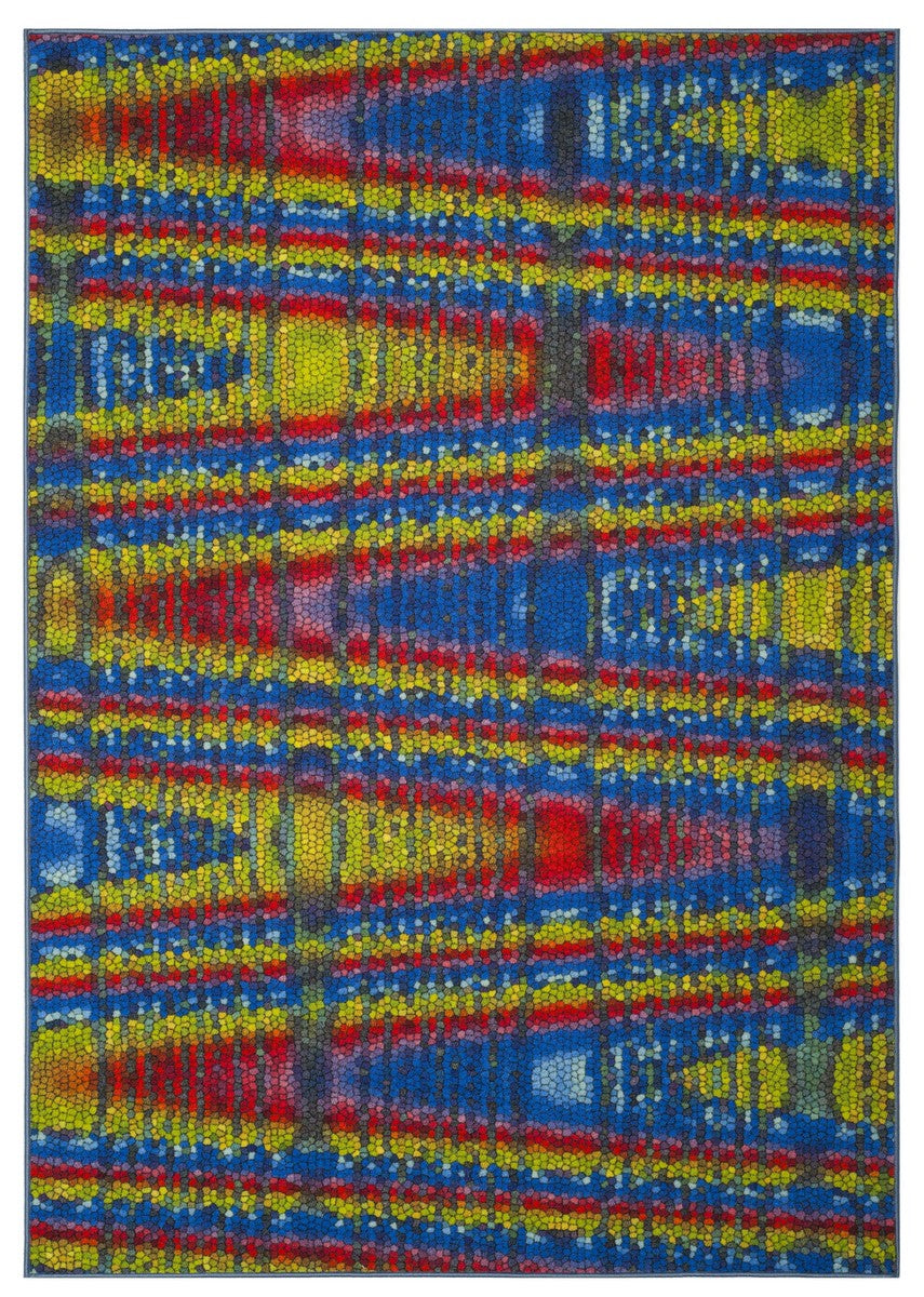 Safavieh Aztec 203 Power Loomed Contemporary Rug Blue / Multi AZT203C-4