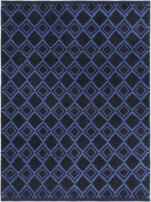 Surya Aztec 2' X 3' Handmade Jute & Wool Rug - Elegant Global Design For Eclectic Home Decor Charm Navy Jute,Wool Azt3015-811