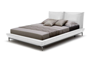 VIG Furniture Queen Modrest Loft Modern White Eco-Leather Bed VGKKB-207-WHT-Q