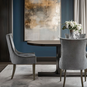 JLA Home Madison Park Signature - Ultra Upholstered Armless Dining Chairs Set of 2 — Plush Chenille, Solid Wood Legs, Tailored Piping Finish MPS108-0156