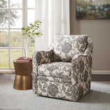 Madison Park Brianne Transitional Wide Seat Swivel Arm Chair MP103-0241 Multi