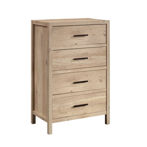 English Elm 4-Drawer Chest - Stylish Brown Organizer With Smooth-Gliding Drawers For Any Room Decor Needs B356P402723