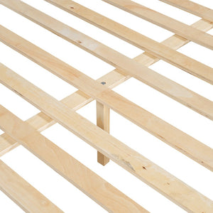 English Elm Wood Twin Xl Over Queen Bunk Bed With Ladder - Stylish Space-Saving Design For Kids & Guests! GX000446AAK-1-GIGA