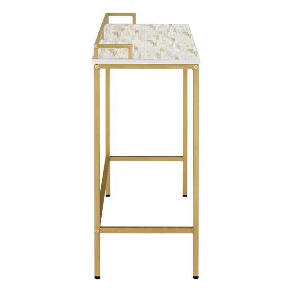 OSP Home Furnishings Brighton Console Table Mosaic/Gold