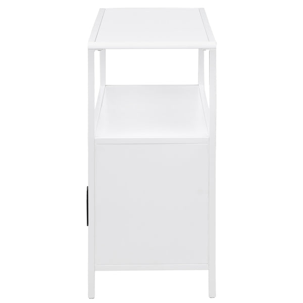 English Elm Clackamas Engineered Wood Shoe Cabinet with Hairpin Legs and Matte Gold Hardware B062P440089