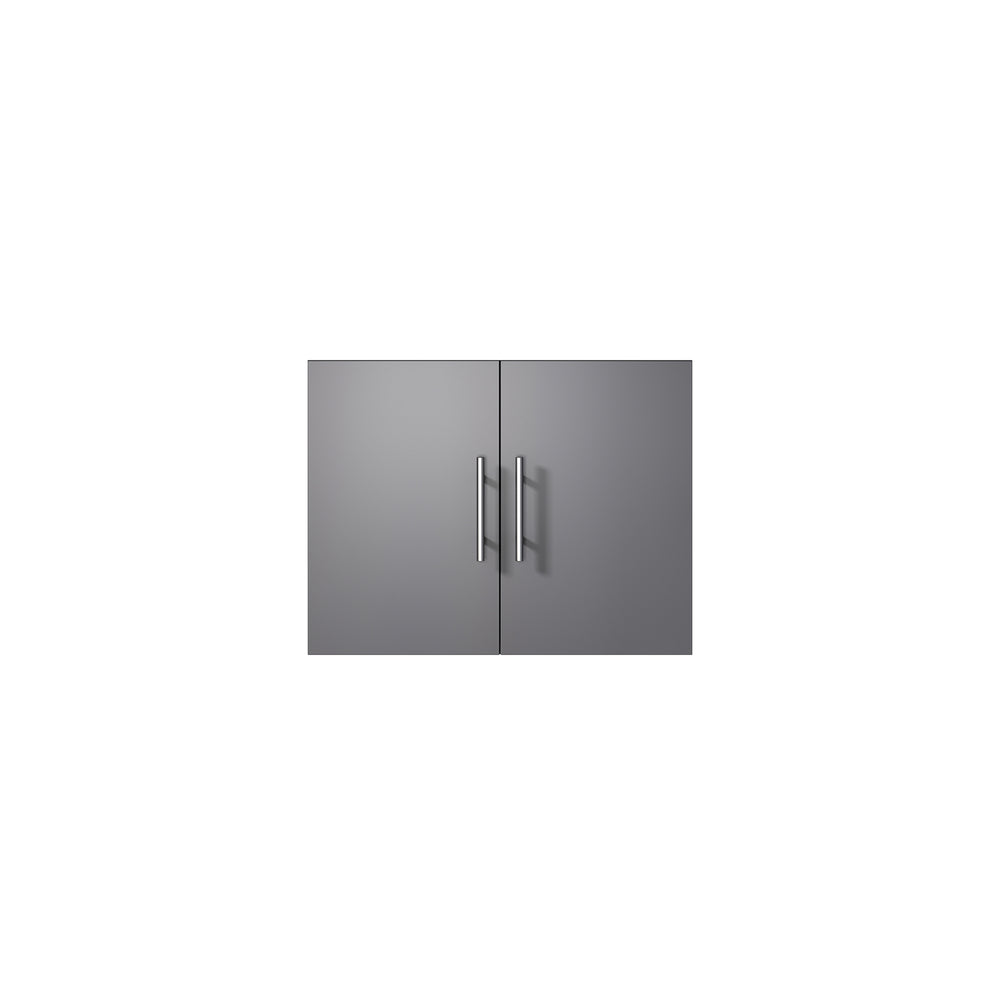 English Elm Dark Grey Bath Vanity - Compact 24" W X 22" D, Solid Wood Frame With Soft-Close Hardware & Storage B2731P258552