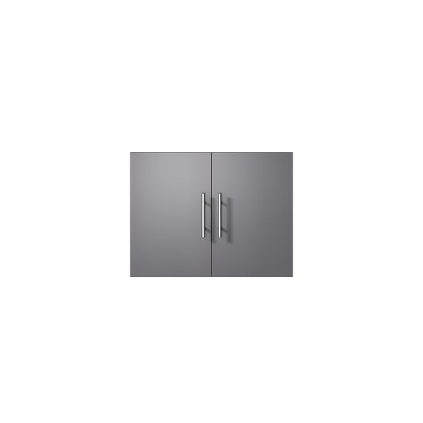 English Elm Dark Grey Bath Vanity - Compact 24" W X 22" D, Solid Wood Frame With Soft-Close Hardware & Storage B2731P258552