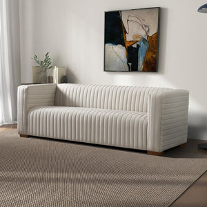 English Elm Elara Performance Velvet Sofa Low Profile Contemporary Living Room Seating B183P255304