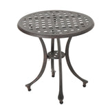 Christopher Knight Home® - Noble House - Lola Outdoor 19" Bronze Finished Cast Aluminum Side Table