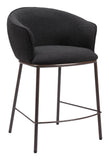 Essen Counter Stool Black & Bronze 109809 Zuo Modern