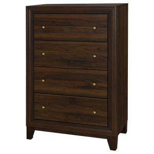 English Elm Bren Five Drawer Chest Rubberwood Grain Build Farmhouse Bedroom Storage B062P451890