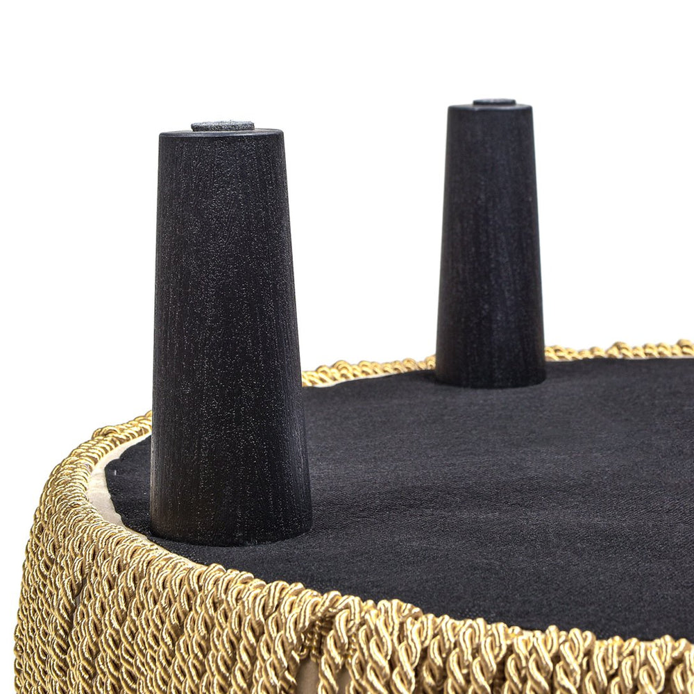 English Elm Jennifer Taylor Home - Yolanda 24" Round Accent Ottoman In Fawn Brown Velvet - Elegant, Versatile Seating & Stylish Decor B2719P238169