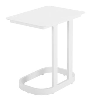 Zuo Modern Friss End Table - Modern Aluminum Design For Versatile Living Spaces, Perfect For Hospitality Use White Aluminum 704066-zuo-modern