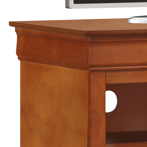 English Elm Elegant Oak Media Chest 35"H x 42"W x 18"D with 4 Drawers, No Assembly, Classic Oak Finish for Organized Living Rooms B078108221