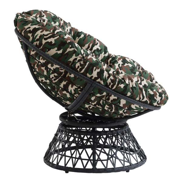 OSP Home Furnishings Papasan Chair Camo