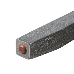 English Elm 6 Piece Dining Set with Rectangular Solid Wood Table, Upholstered Chairs & Bench, Rustic Charm, Easy Assembly, Seats 6 Gray N752S000015E