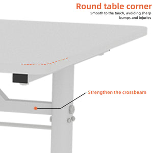 English Elm Adjustable Study Desk – Ergonomic Height-Adjustable Workstation For Kids & Adults, Compact Design W1935P338346