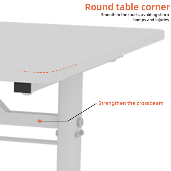 English Elm Adjustable Study Desk – Ergonomic Height-Adjustable Workstation For Kids & Adults, Compact Design W1935P338346