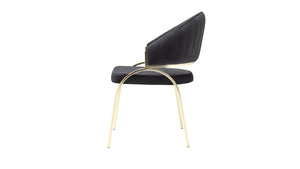 English Elm Ruby Modern Velvet Chair With Gold Metal Legs - Elegant Ergonomic Design For Home & Office Use B009P241742-GIGA