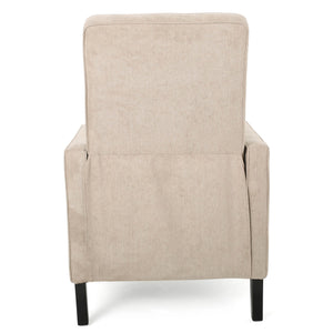 English Elm Christopher Knight Home® - Minimalist Push Back Chair with Thick Cushion and Birch Wood Legs for Stylish, Durable Comfort Natural 57444.00