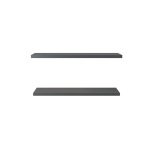 English Elm Ecco Floating Shelves Set of 2 47" — Sleek MDF Wall-Mounted Display with Hidden Brackets for Storage Grey 49 L x 11 W x 4 H B200P286946
