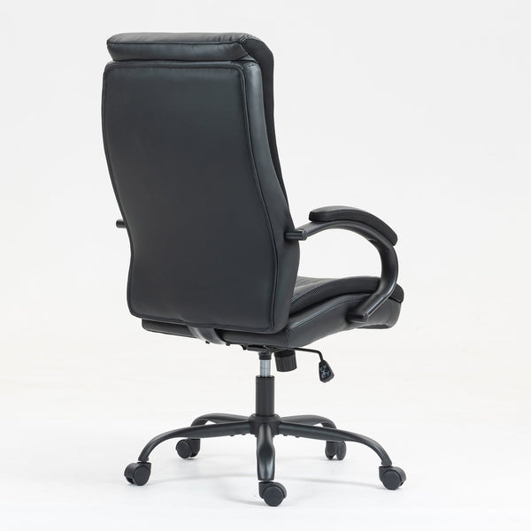 English Elm High Back Pu Leather Executive Chair Ergonomic Lumbar Support for Home Office W3326P330194
