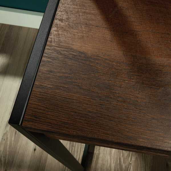English Elm Desk With Hutch - Versatile Brown Finish, Spacious Storage & Stylish Design For Home Office Setup B356P367829