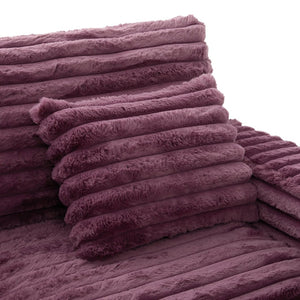 English Elm Oversized Double Chaise Lounge Sofa - Plush Cloud Couch With Usb Ports, Cup Holders & Pillows N719S002110J-GIGA