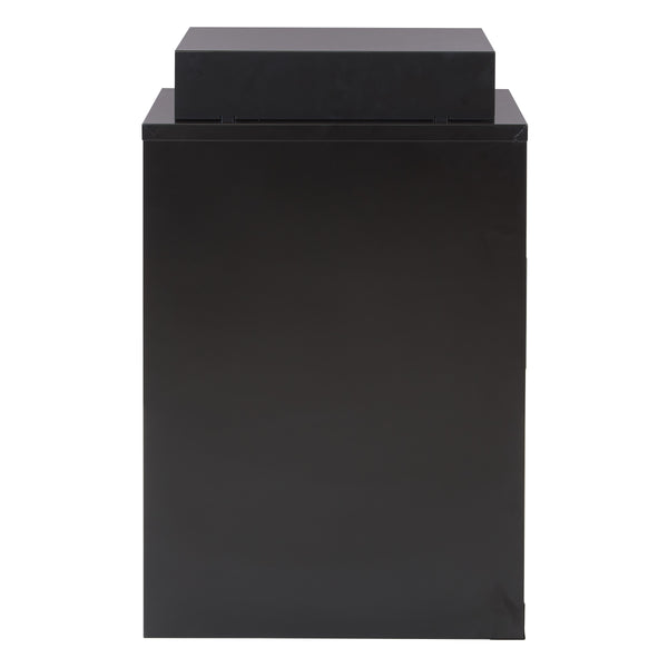 OSP Home Furnishings Metal File Cabinet Black