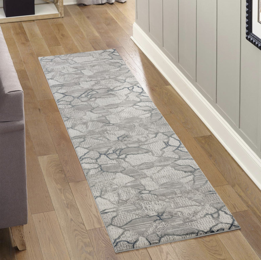 English Elm Geometrix Gray Area Rug 2 Ft. 7 In. X 9 Ft. 10 In. – Stylish, Durable, Kid & Pet-Friendly Design! B186P316836