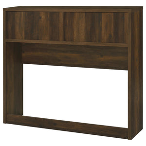 English Elm Geary Full Bedroom Set with Bookcase Headboard Usb Charging Nightstands Matte Finish Dark Brown B062S01696