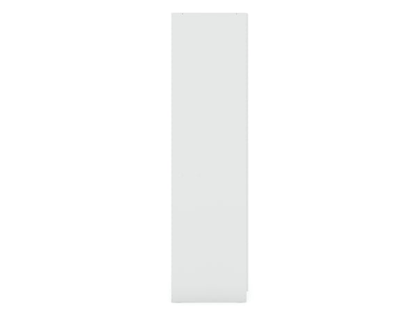 English Elm Gramercy 82" Wardrobe Organizer with Soft-Close Doors, Aluminum Rods, Shelves & Center Drawers White B365S00001