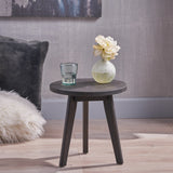 Christopher Knight Home® - Noble House - Marina Outdoor Farmhouse Acacia Wood Side Table, Dark Gray Finish