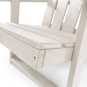English Elm Shoreline Recycled Hdpe Folding Adirondack Chair Fully Assembled Modern Patio Seating Ivory B2745P409687