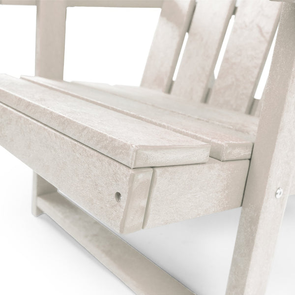 English Elm Shoreline Recycled Hdpe Folding Adirondack Chair Fully Assembled Modern Patio Seating Ivory B2745P409687