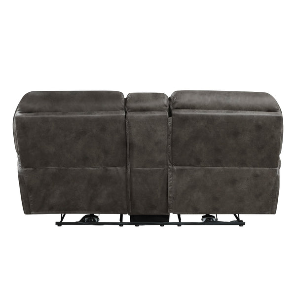 English Elm Plush Power Reclining Sofa Set 3 Piece Microfiber Living Room Usb Charging Suite Gray B011S01288