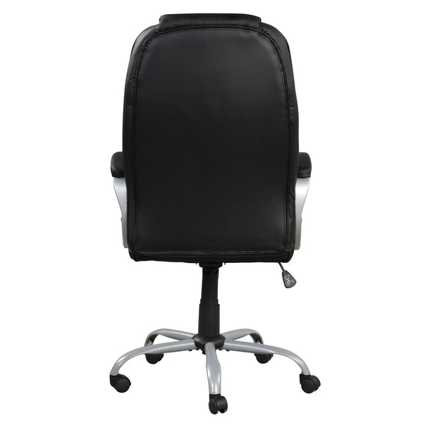 English Elm PU Leather Radcliff Office Chair - Ergonomic High Back 28" PU Leatherette, 360° Swivel, Tilt, Adjustable Comfort and Durable Plywood Frame for Home or Professional Workspaces B011P204085