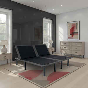 English Elm King Split Flex Top Adjustable Base with Voice Control and Wireless Phone Charging B210S00001