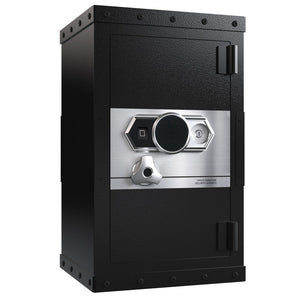 English Elm Three-Lock Digital Steel Safe With Biometric Access | Secure Storage For Home & Office Valuables W396P307334-GIGA