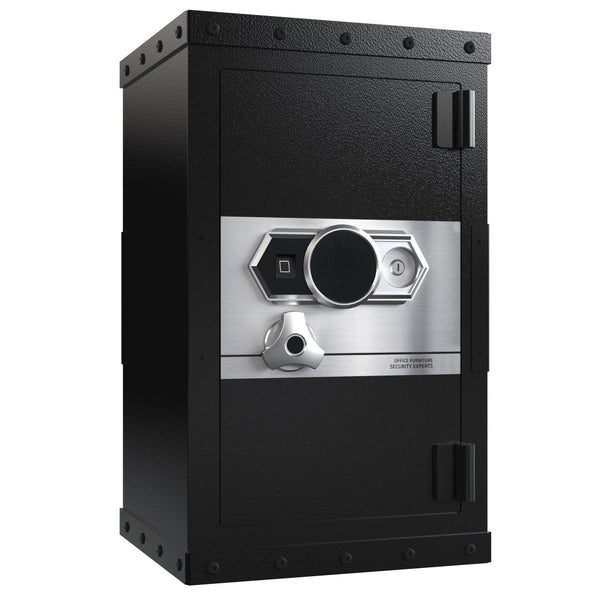 English Elm Three-Lock Digital Steel Safe With Biometric Access | Secure Storage For Home & Office Valuables W396P307334-GIGA