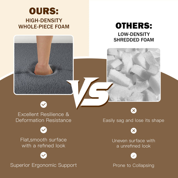 English Elm Modern Full Size Folding Sofa Bed with Teddy Fabric, Foam-Filled 15" Sleeper, 2 Pillows, No Assembly Required Grey W1885P272261