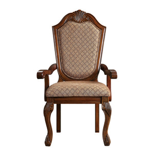 English Elm Cherry Arm Chair With Queen Anne Legs