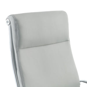 OSP Home Furnishings High Back Ergonomic Manager Chair with Antimicrobial Fabric Chrome Arms and Lumbar Support High Steel 920350C-R112