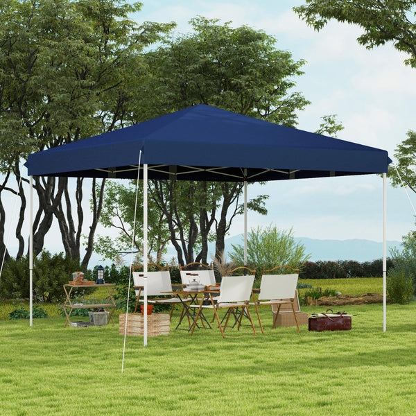 English Elm Outsunny 13' X 13' Instant Pop-Up Canopy Tent - Versatile, Height Adjustable Sun Shelter With Carry Bag W2225P200631-GIGA