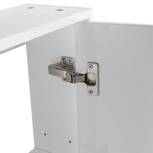 English Elm 24" Bathroom Wall Cabinet - Space-Saving Float Mount Design With Soft-Close Doors For Modern Homes W999P312052