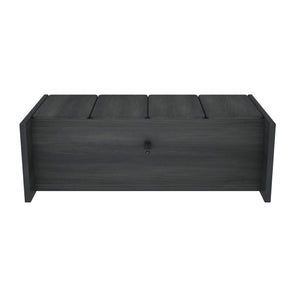 English Elm Linda 60" Sideboard Charcoal Gray — Minimalist 4-Door Soft-Close Storage with Adjustable Shelves & TV Stand (70") B365P397672