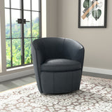 Parker House Parker Living Barolo - Vintage Navy Swivel Club Chair Vintage Navy Genuine Leather SBAR#912S-VGNV