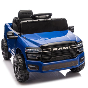 English Elm Licensed Dodge Ram 3500 Kids Electric Ride on Truck with Remote Suspension Bluetooth W1578P346249